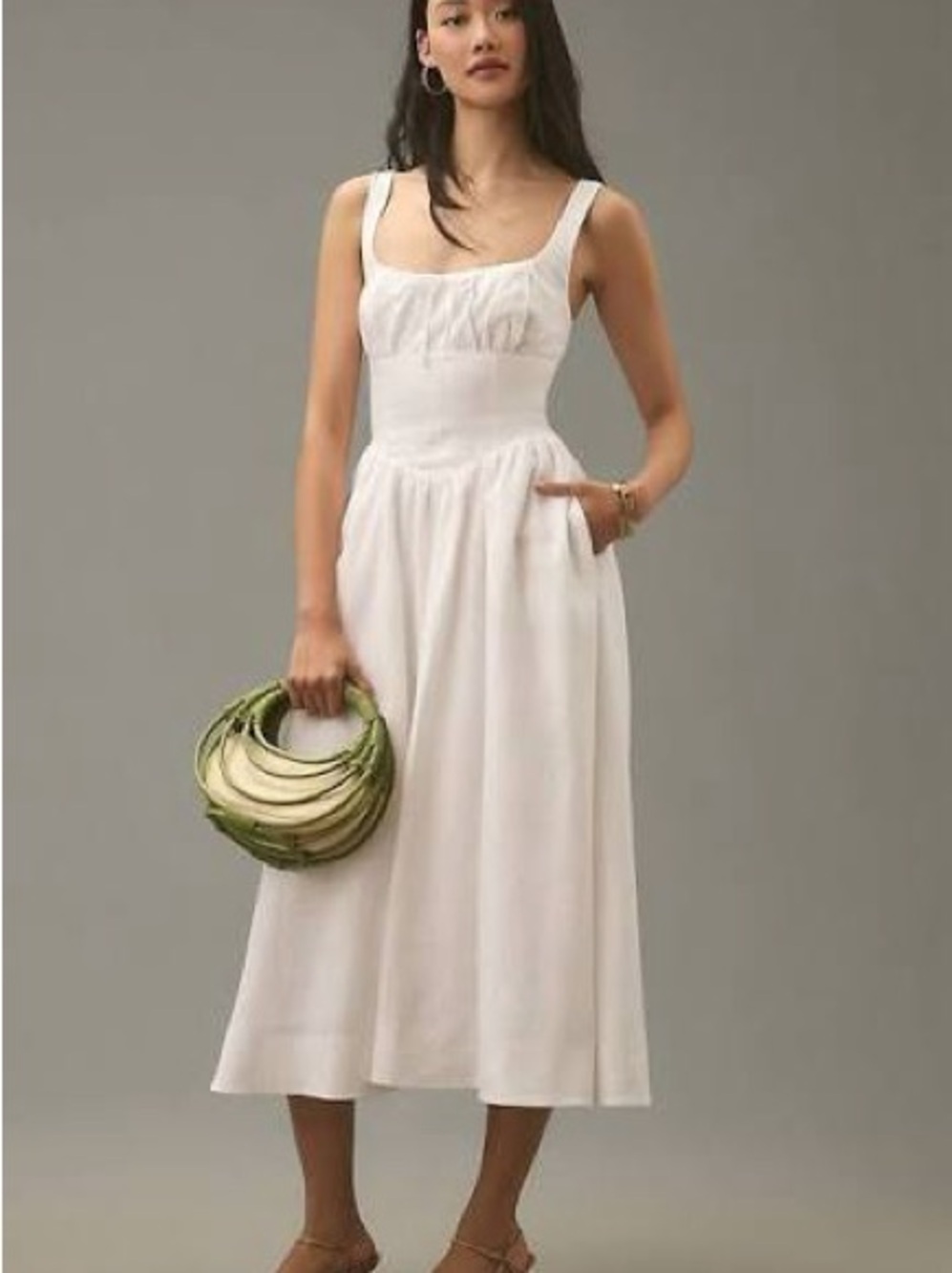 Reformation Balia Linen Dress